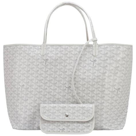 goyard white purse